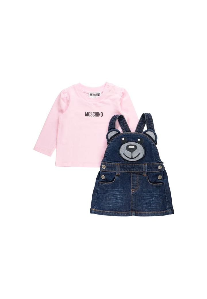 Completo rosa-blu per neonata - Primamoda kids