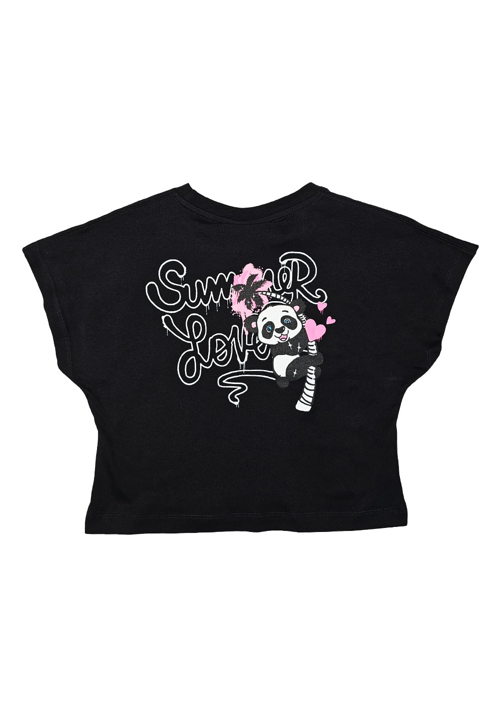 T-shirt nera per bambina - Primamoda kids