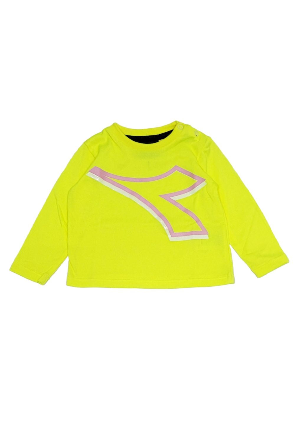 T-shirt giallo fluo per neonata - Primamoda kids