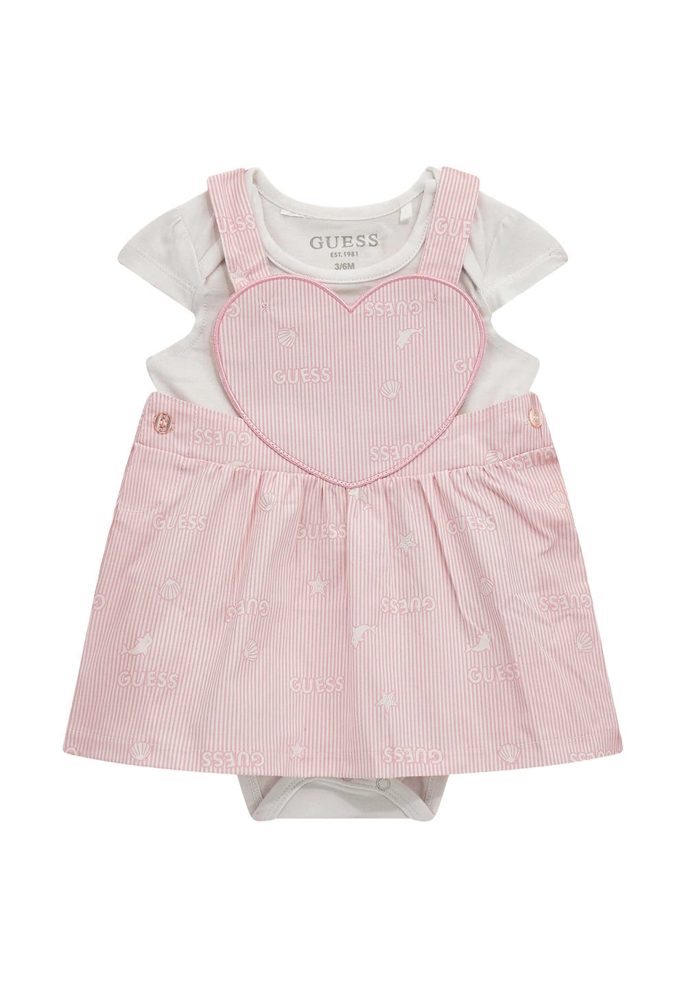 Completo salopette rosa per neonata - Primamoda kids