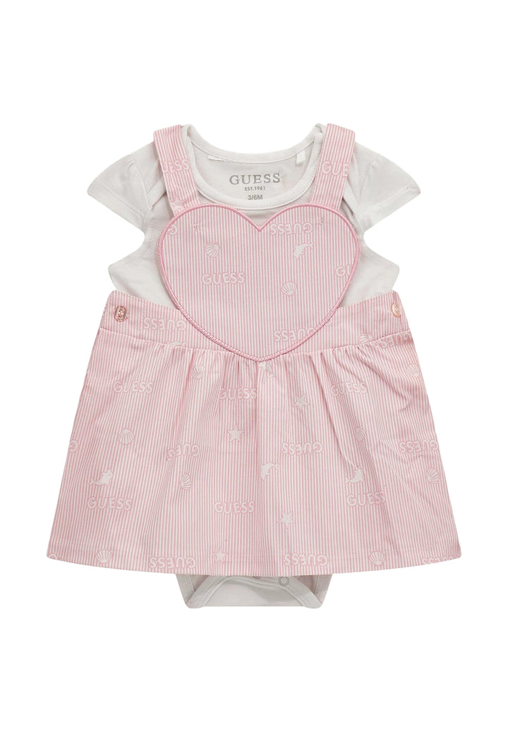 Completo salopette rosa per neonata - Primamoda kids