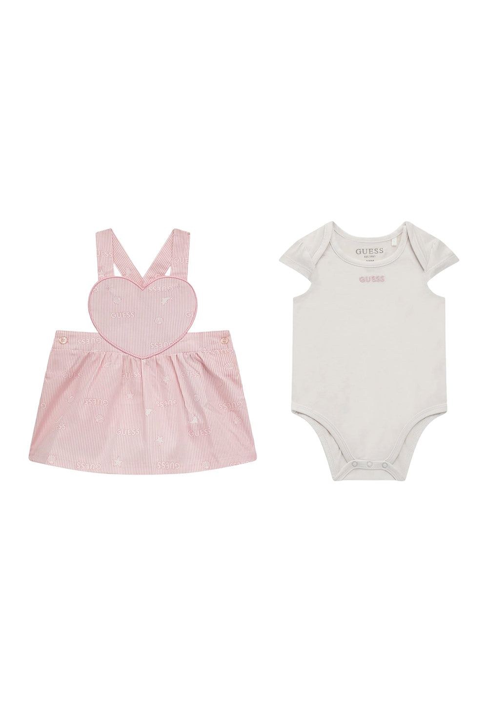 Completo salopette rosa per neonata - Primamoda kids