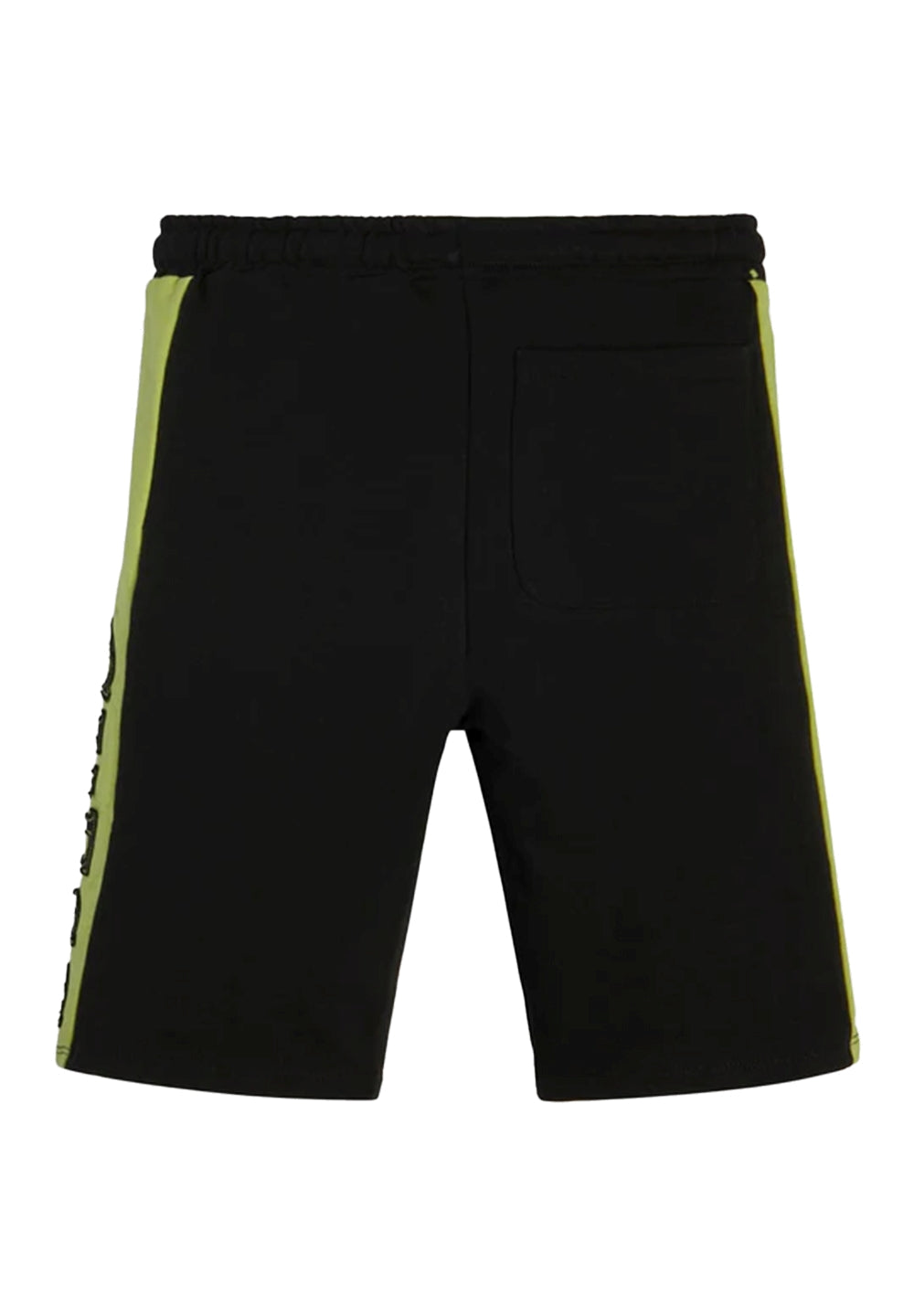 Bermuda felpa nero-verde per bambino - Primamoda kids