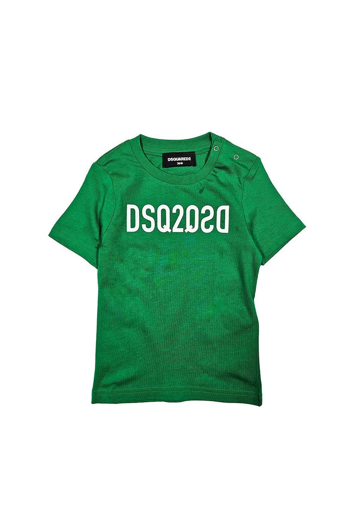 T-shirt verde per neonato