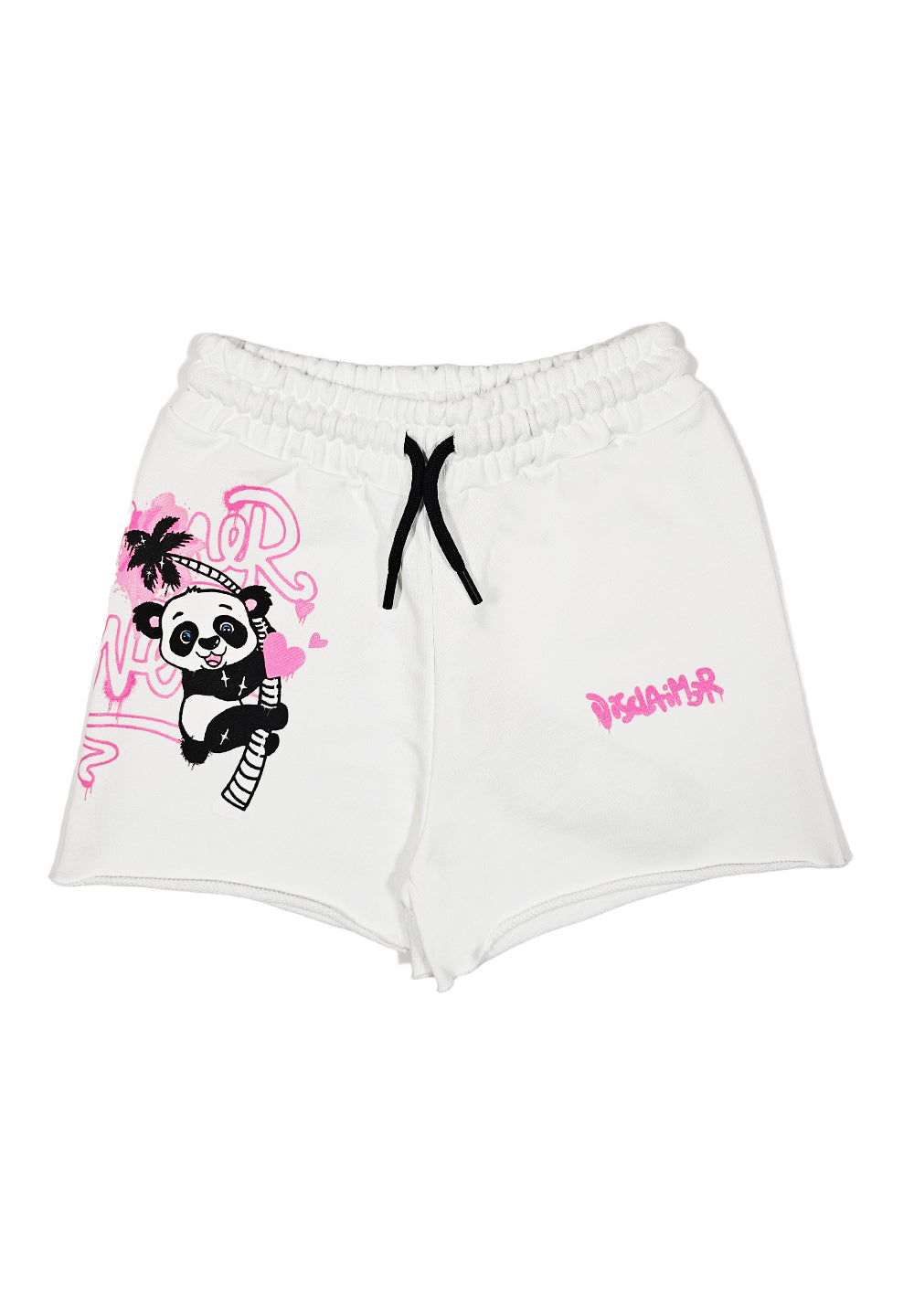 Short felpa bianco per bambina - Primamoda kids