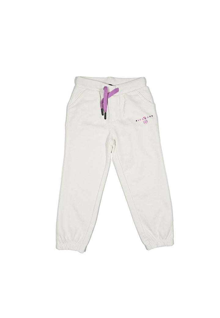 Pantalone felpa bianco per bambina - Primamoda kids