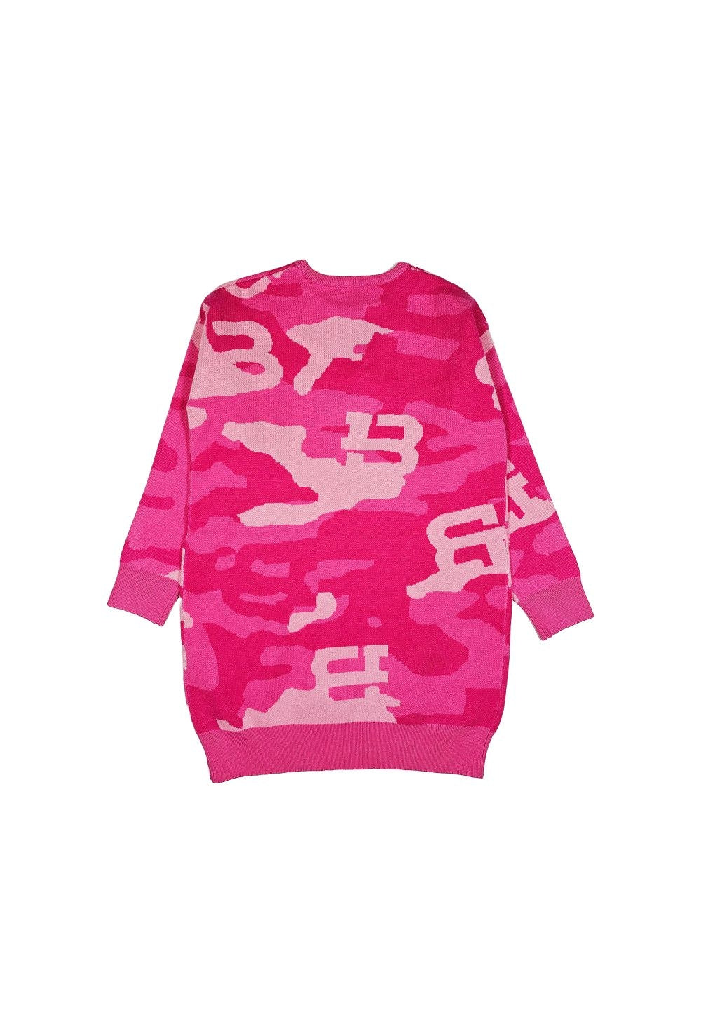 Vestito maglia fuxia per bambina - Primamoda kids