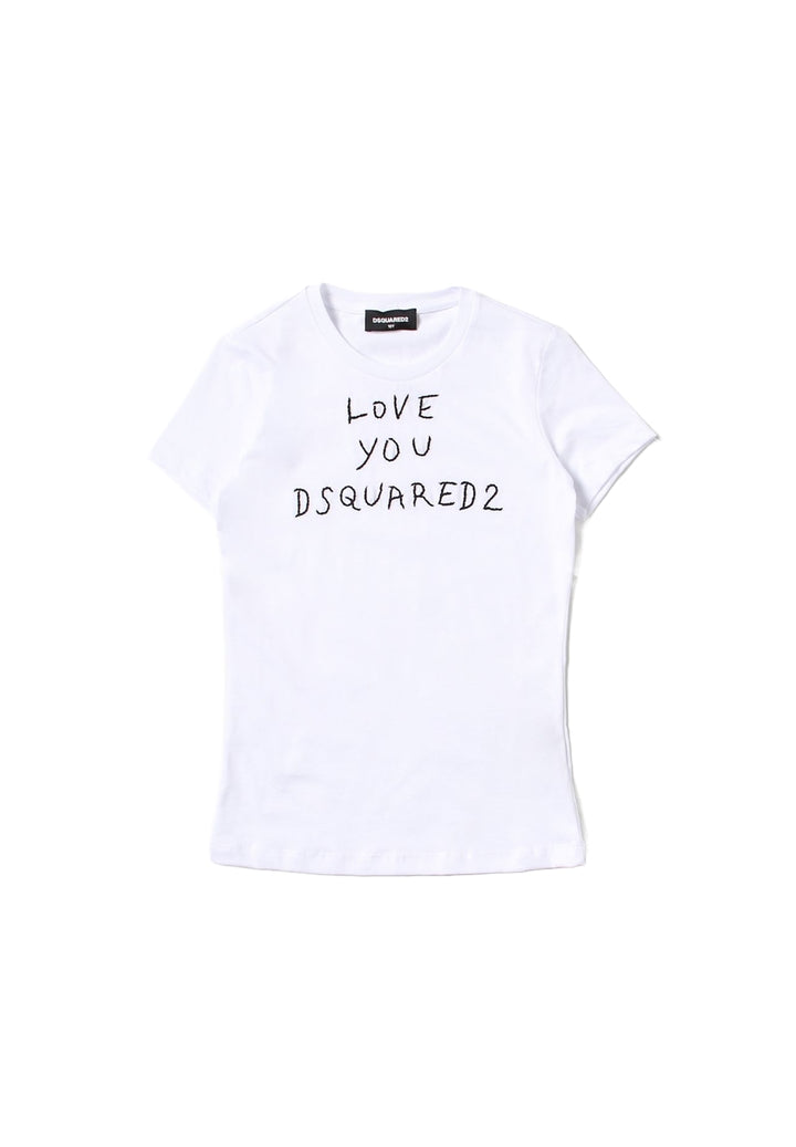 T-shirt bianca per bambina - Primamoda kids