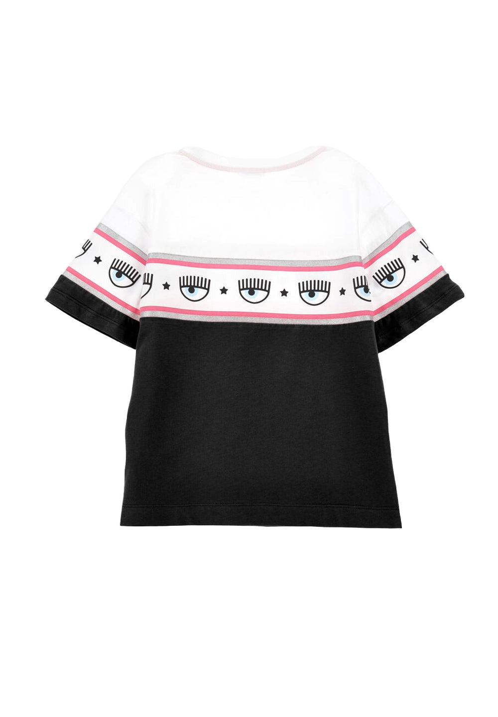 T-shirt bianca-nera per bambina - Primamoda kids