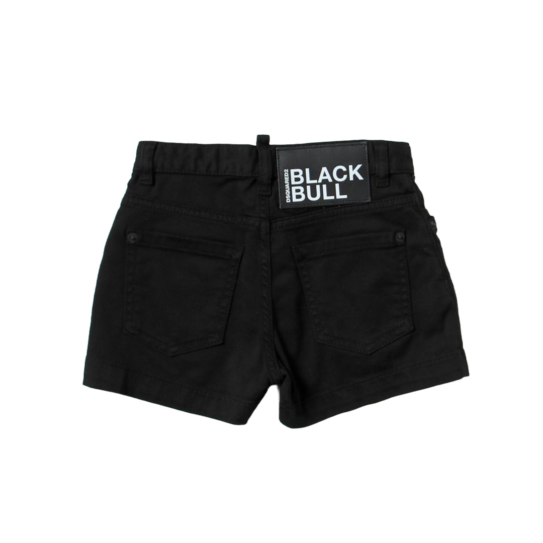 Short denim nero per bambina - Primamoda kids