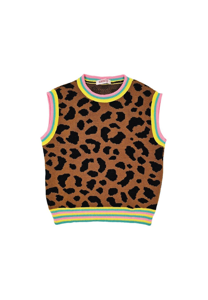 Gilet in maglia maculato per bambina - Primamoda kids