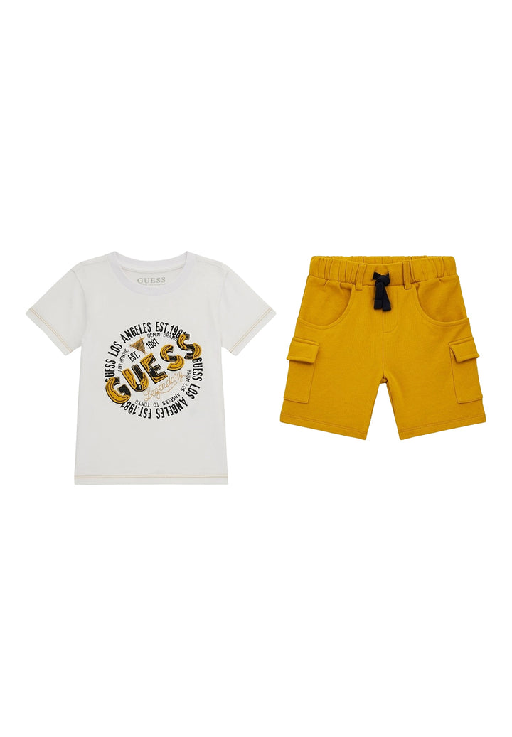 Completo bianco-giallo per bambino - Primamoda kids