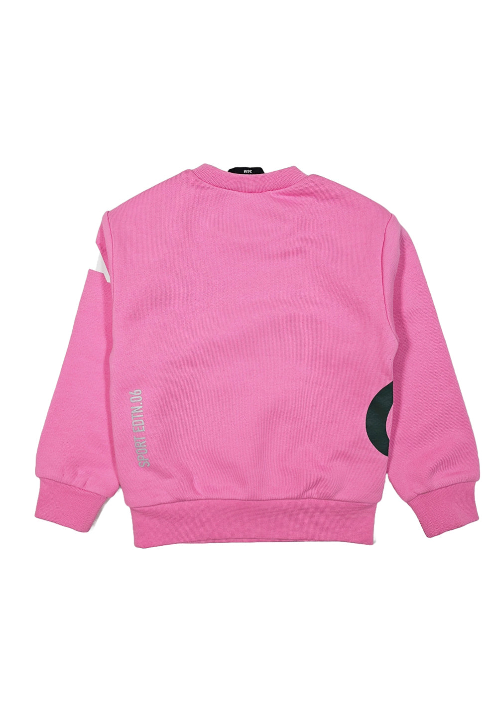 Felpa girocollo rosa per bambina - Primamoda kids