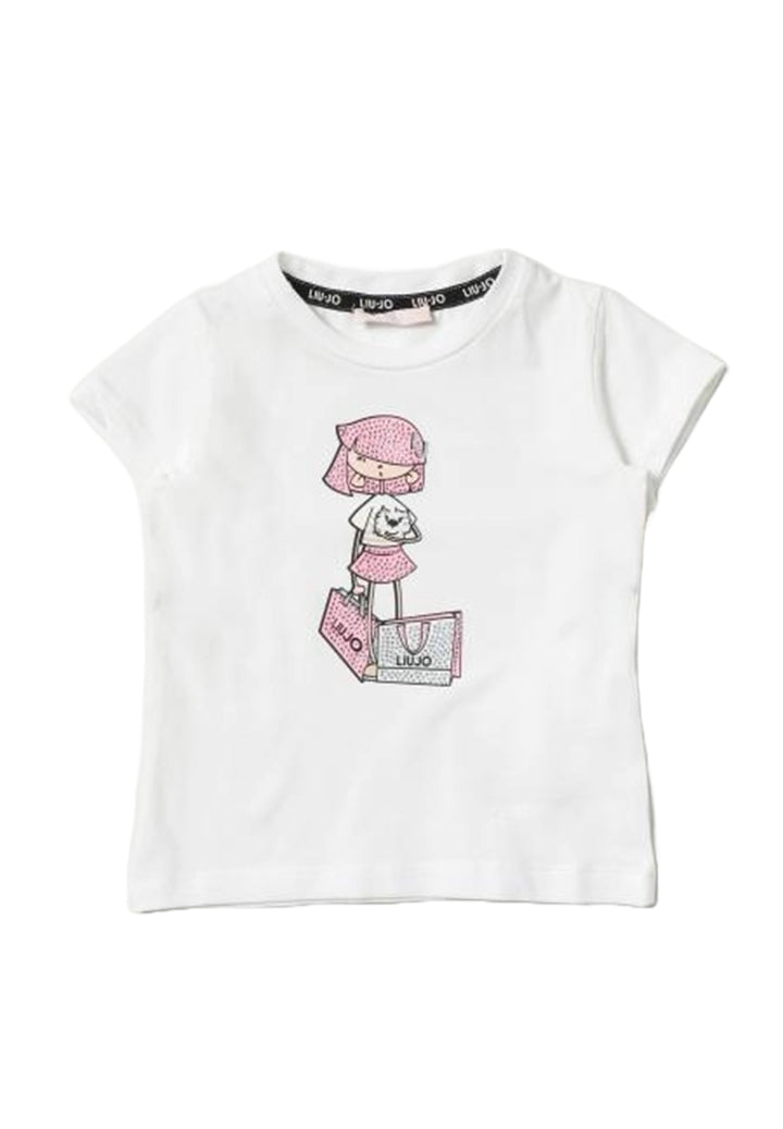 T-shirt bianca per bambina - Primamoda kids