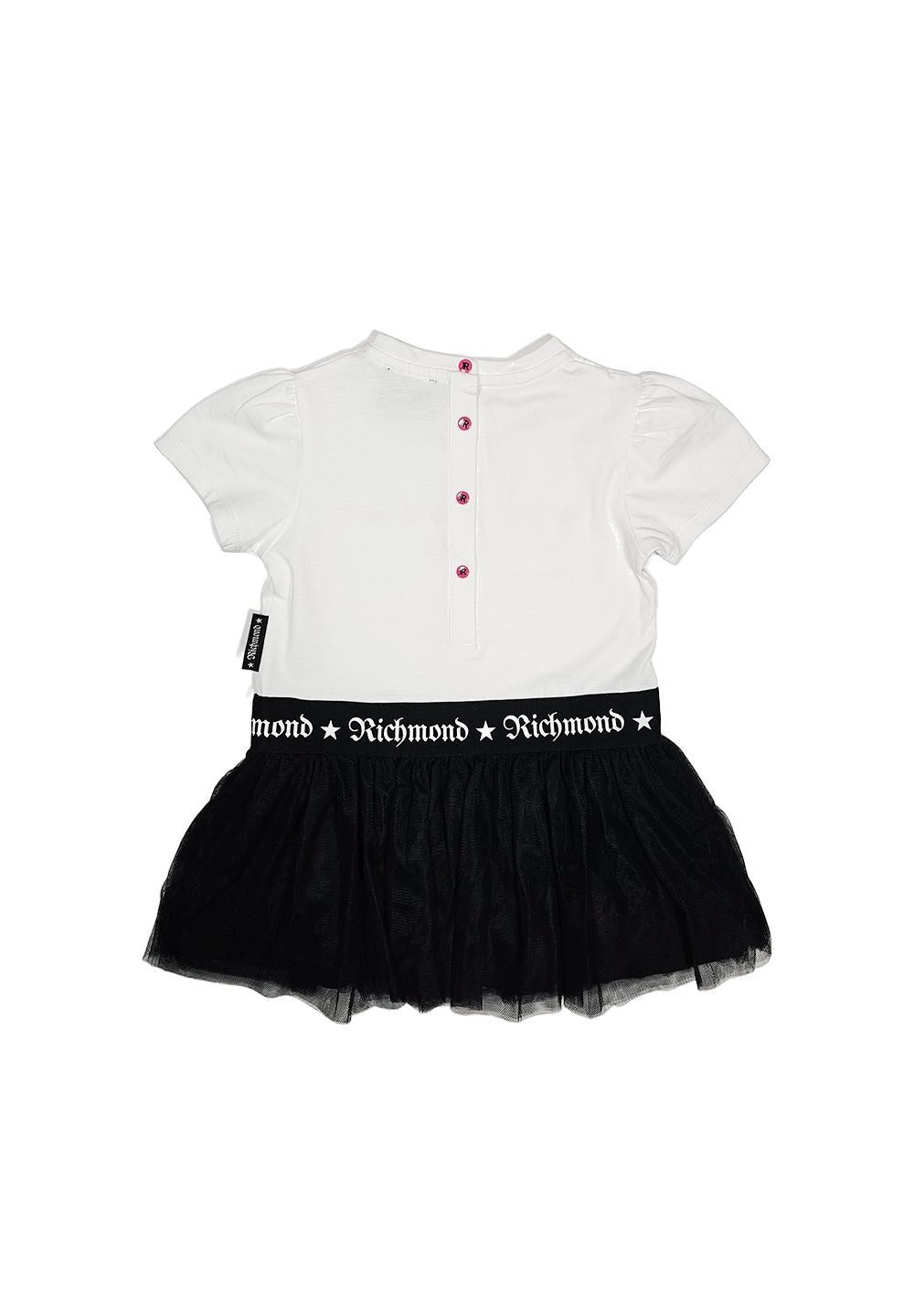 Vestito bianco-nero per neonata - Primamoda kids