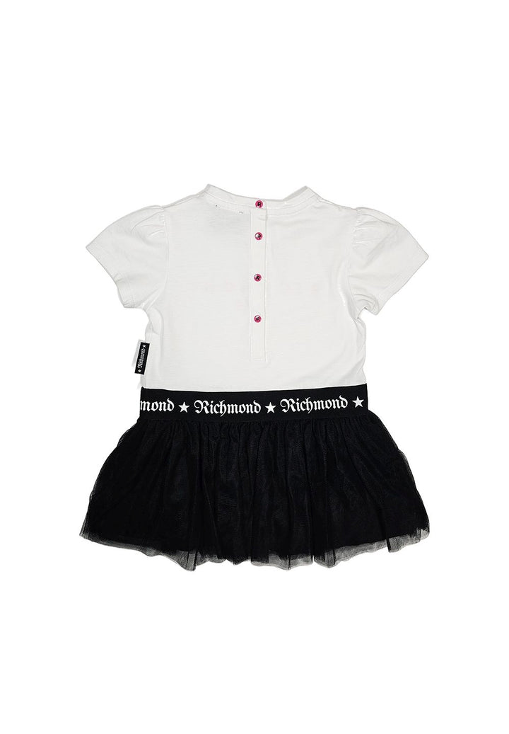 Vestito bianco-nero per bambina - Primamoda kids