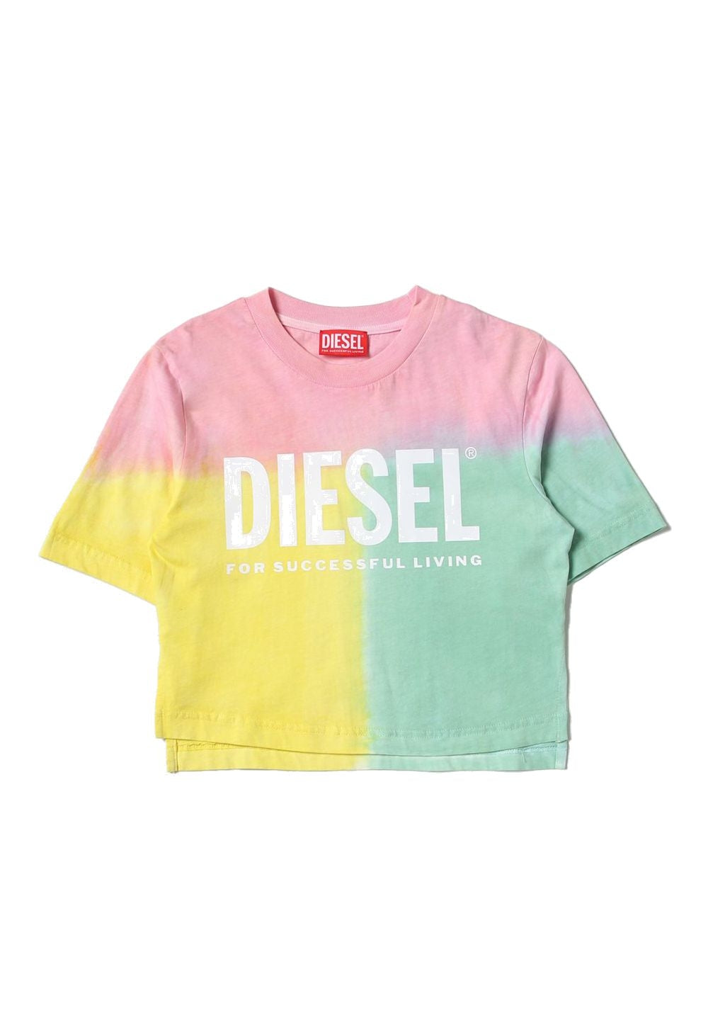 T-shirt cropped multicolor bambina