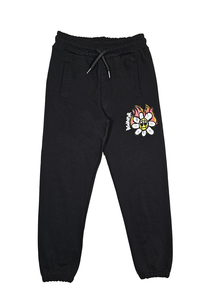 Pantalone felpa nero per bambino - Primamoda kids