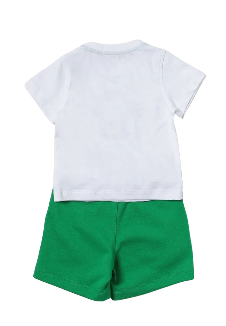 Completo bianco-verde per bambino - Primamoda kids