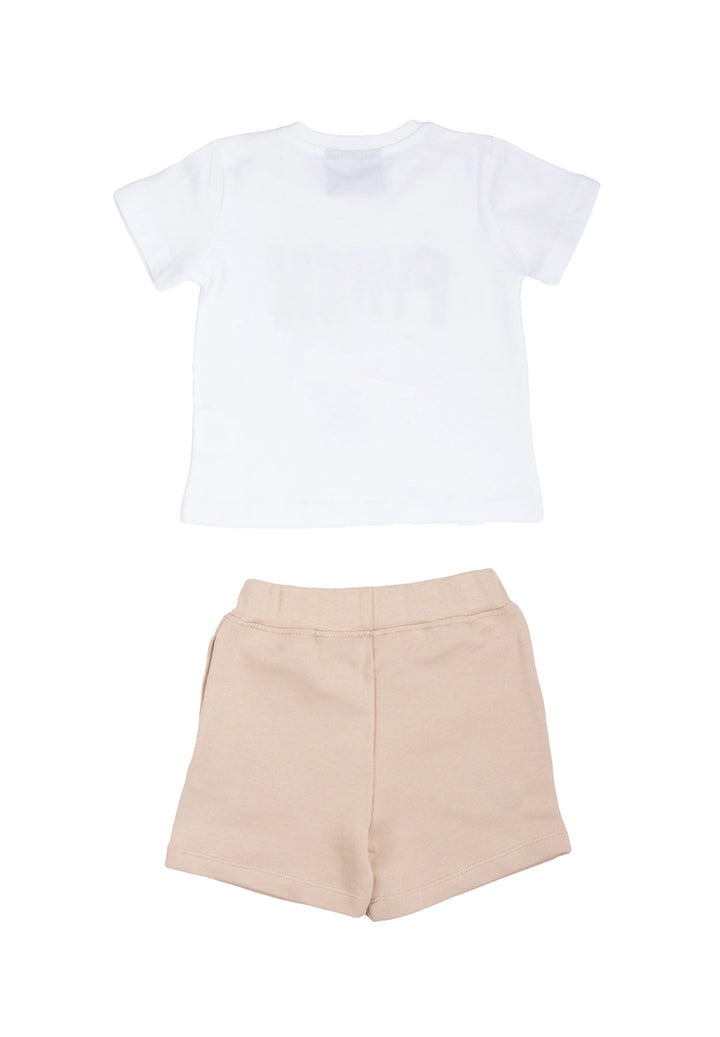 Completo bianco-beige per bambino - Primamoda kids