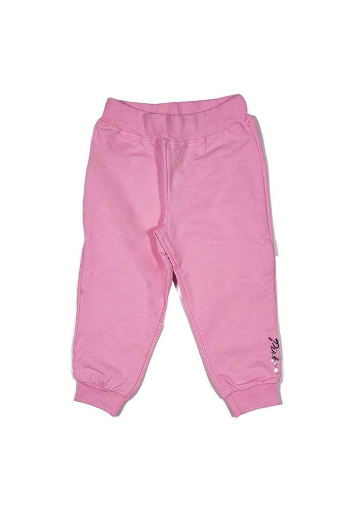 Pantalone felpa rosa per neonata - Primamoda kids