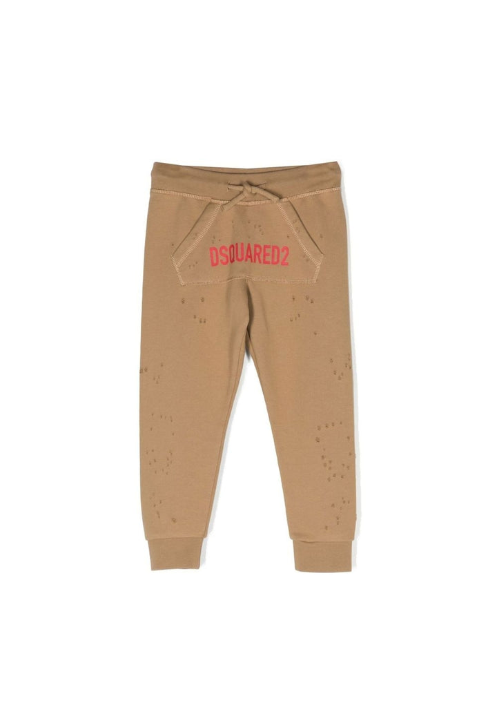 Pantalone felpa beige per bambino - Primamoda kids