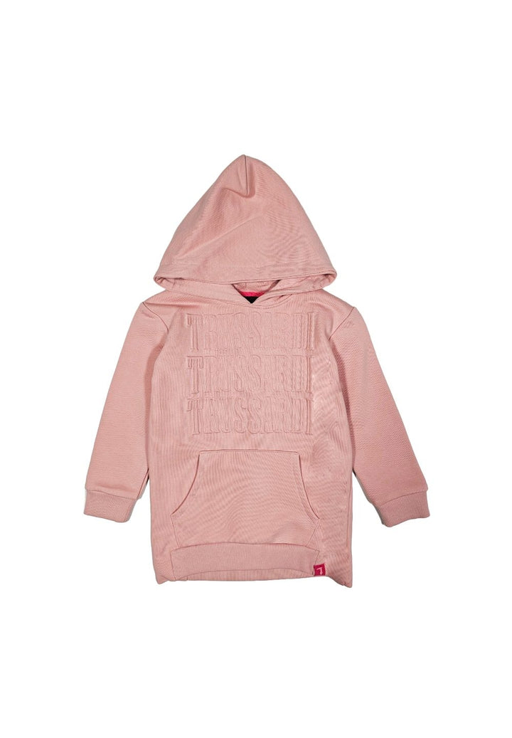 Vestito felpa rosa per bambina - Primamoda kids