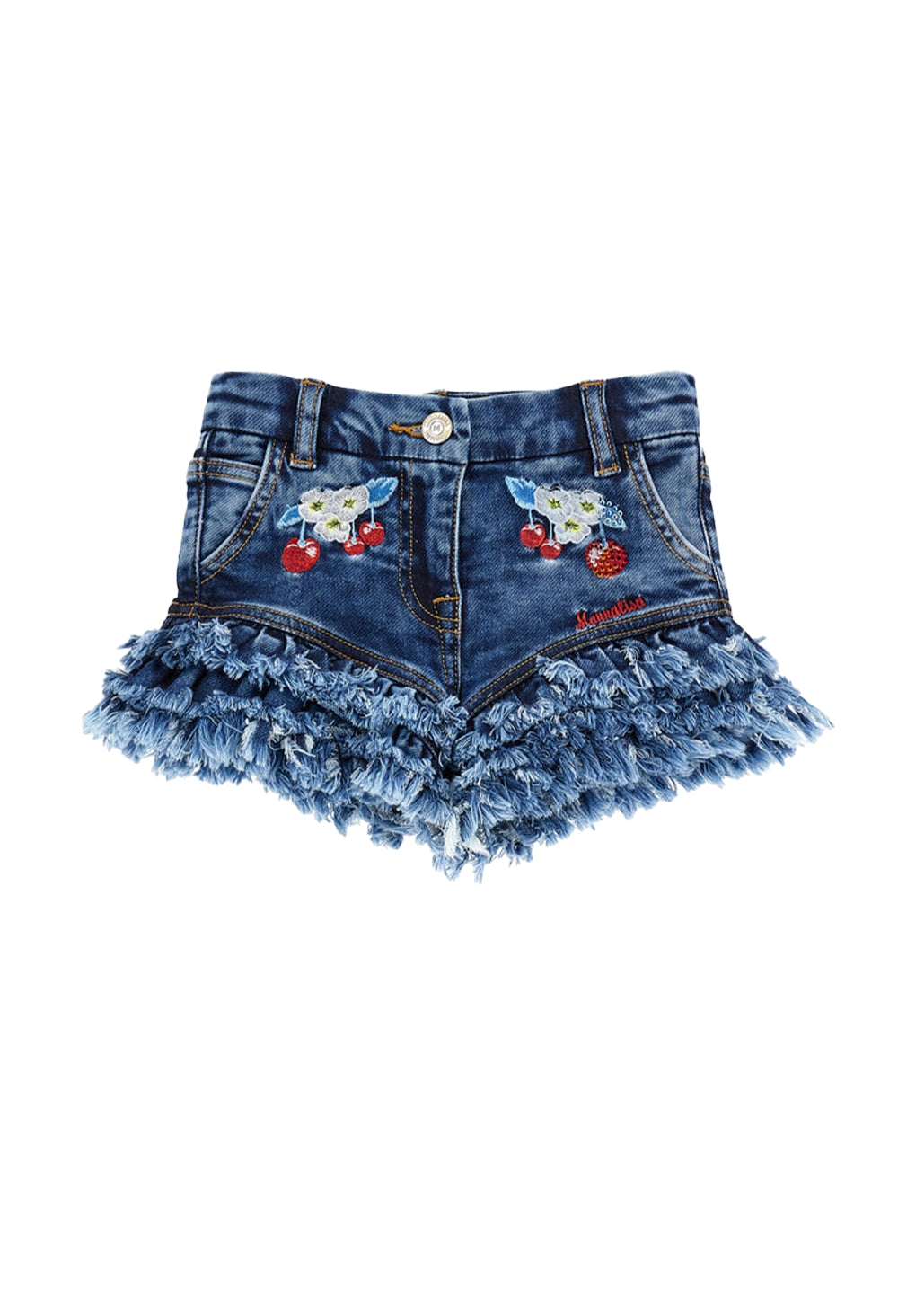 Short blu denim per bambina - Primamoda kids