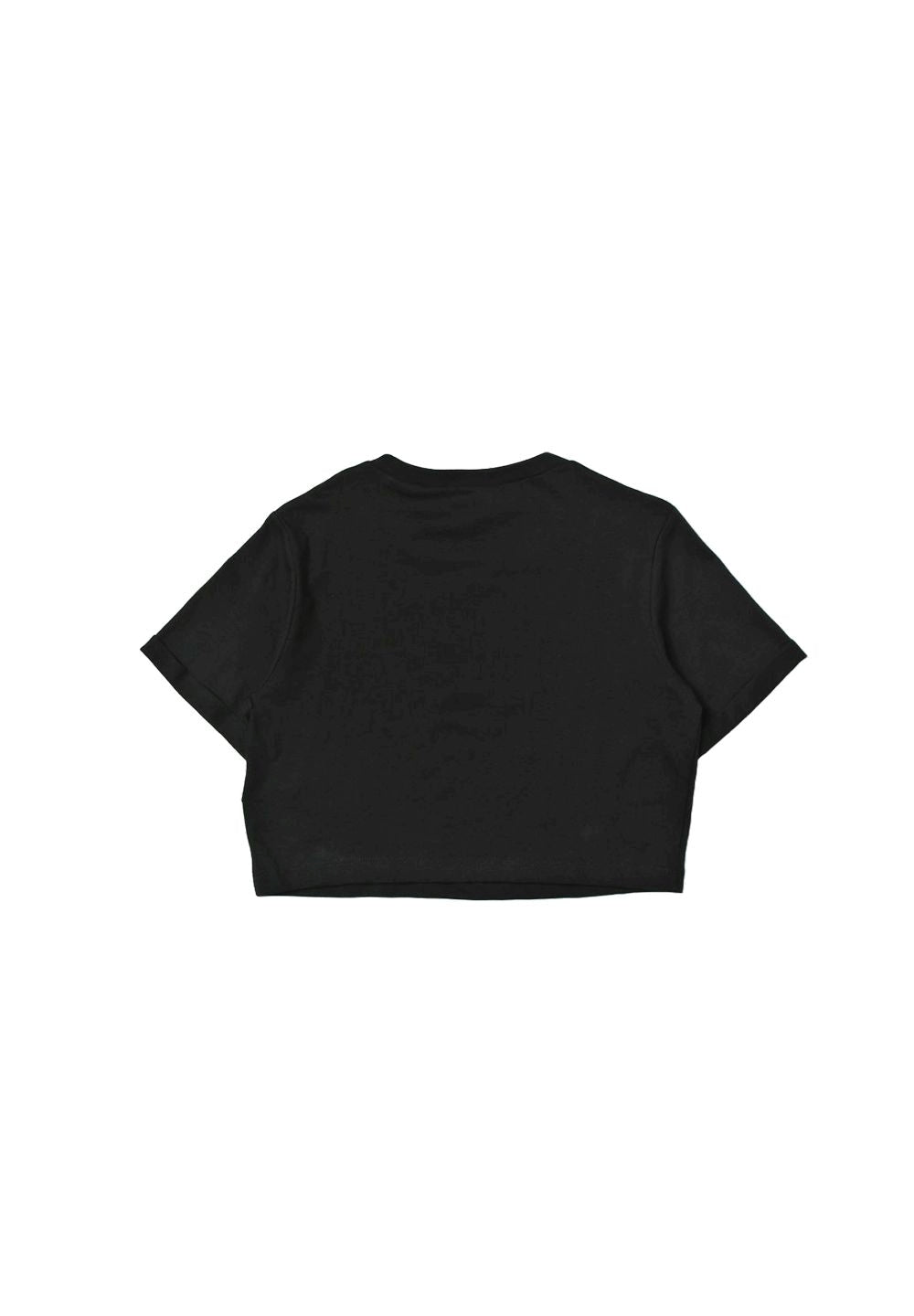 T-shirt cropped nera per bambino