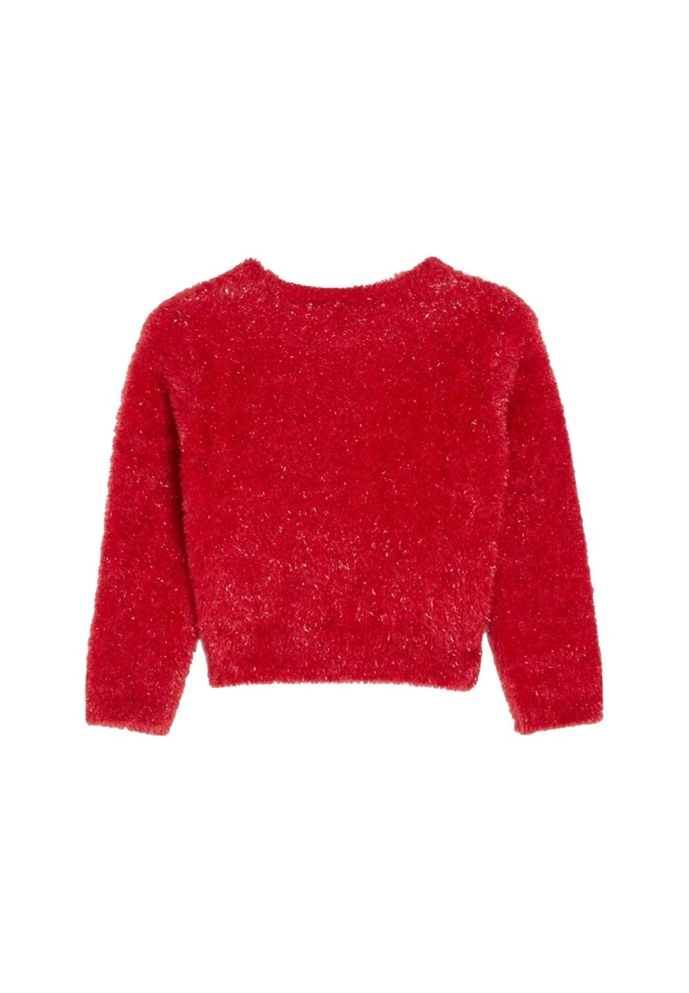 Cardigan lurex rosso per bambina - Primamoda kids