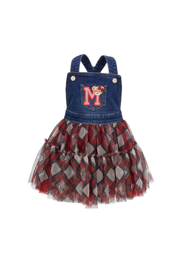 Vestito blu-rosso per bambina - Primamoda kids