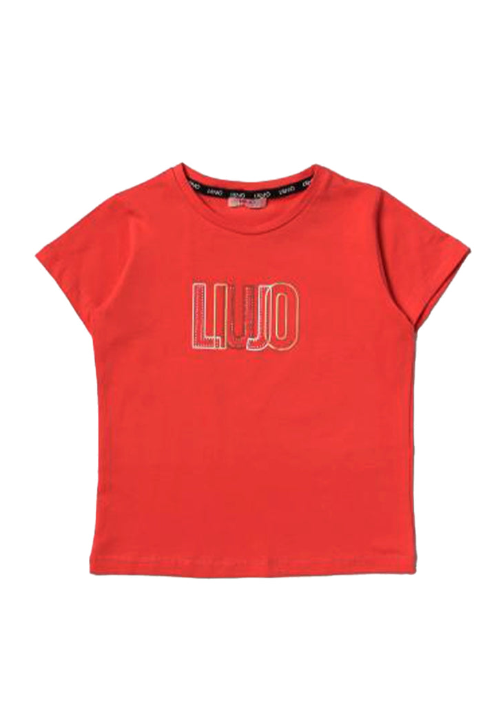 T-shirt corallo per bambina - Primamoda kids