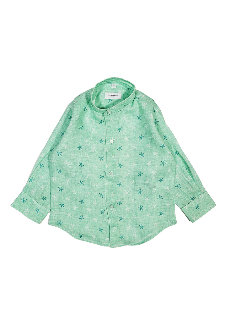 Camicia verde per bambino