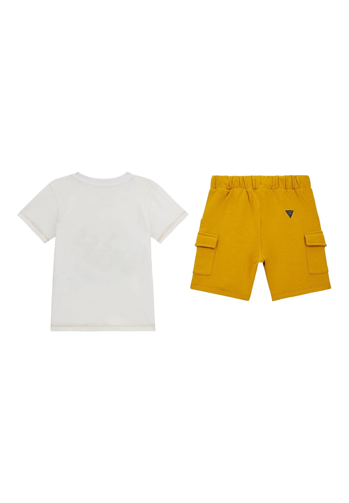 Completo bianco-giallo per bambino - Primamoda kids