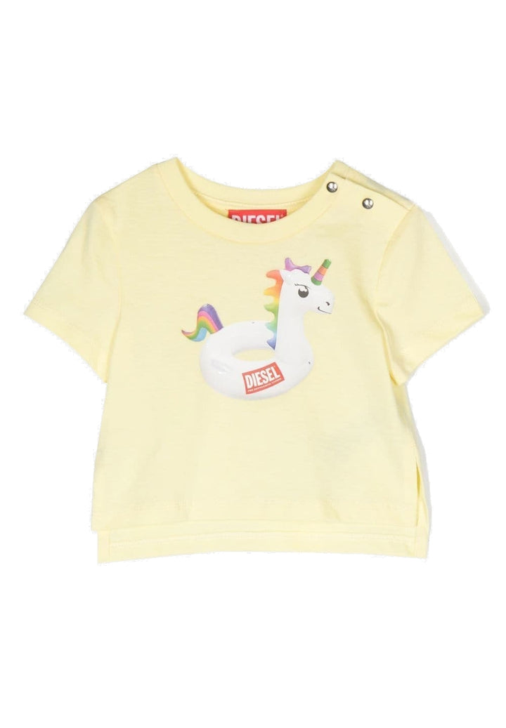 T-shirt gialla per bambina
