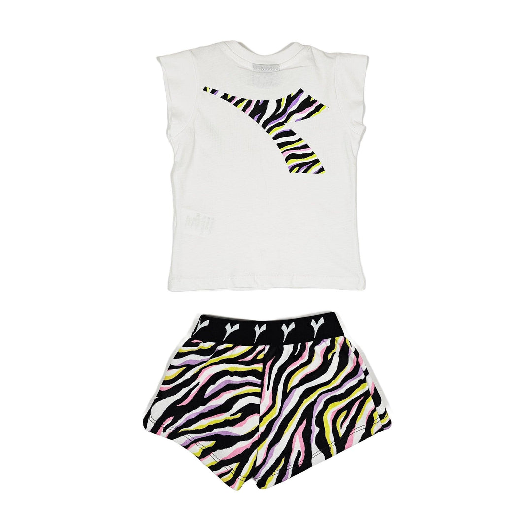 Completo bianco-nero per neonata - Primamoda kids