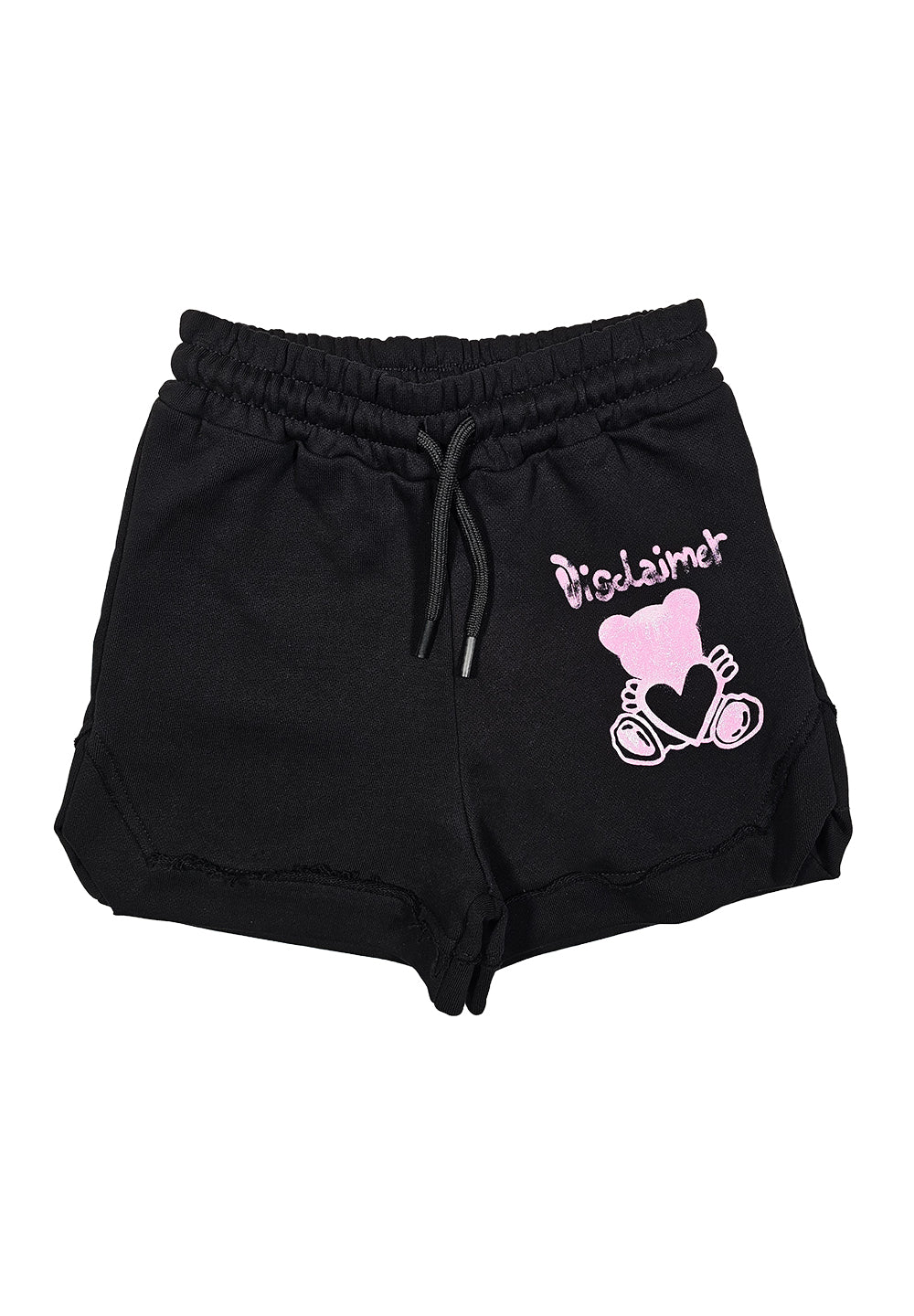 Short felpa nero per bambina - Primamoda kids