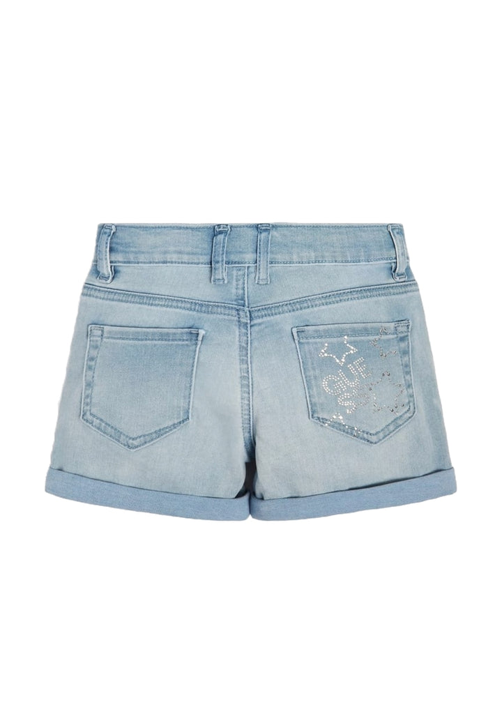 Short denim blu chiaro per bambina - Primamoda kids