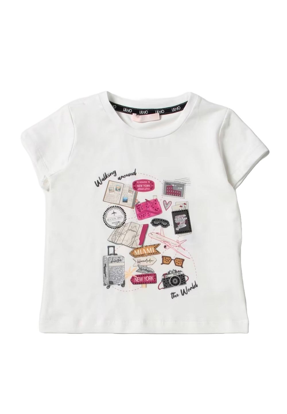 T-shirt bianca per bambina - Primamoda kids