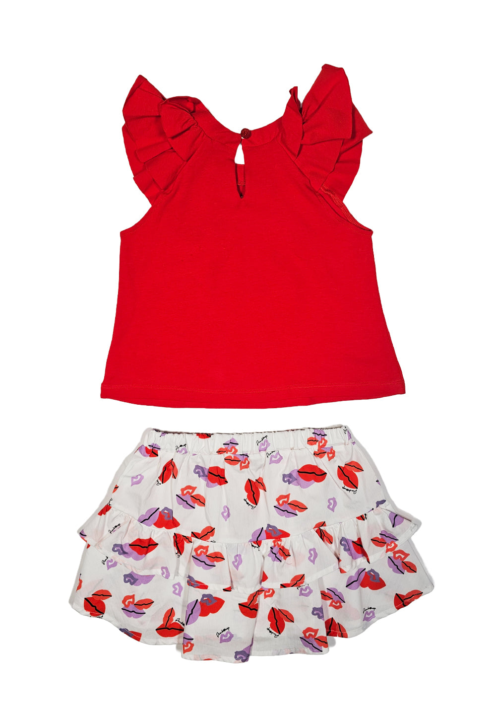 Completo rosso per bambina - Primamoda kids