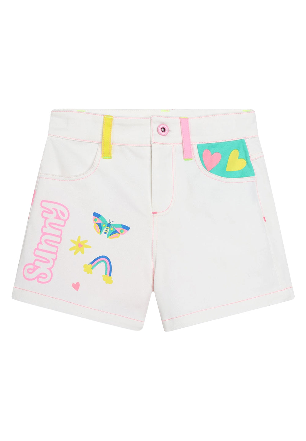 Short denim bianco per bambina - Primamoda kids