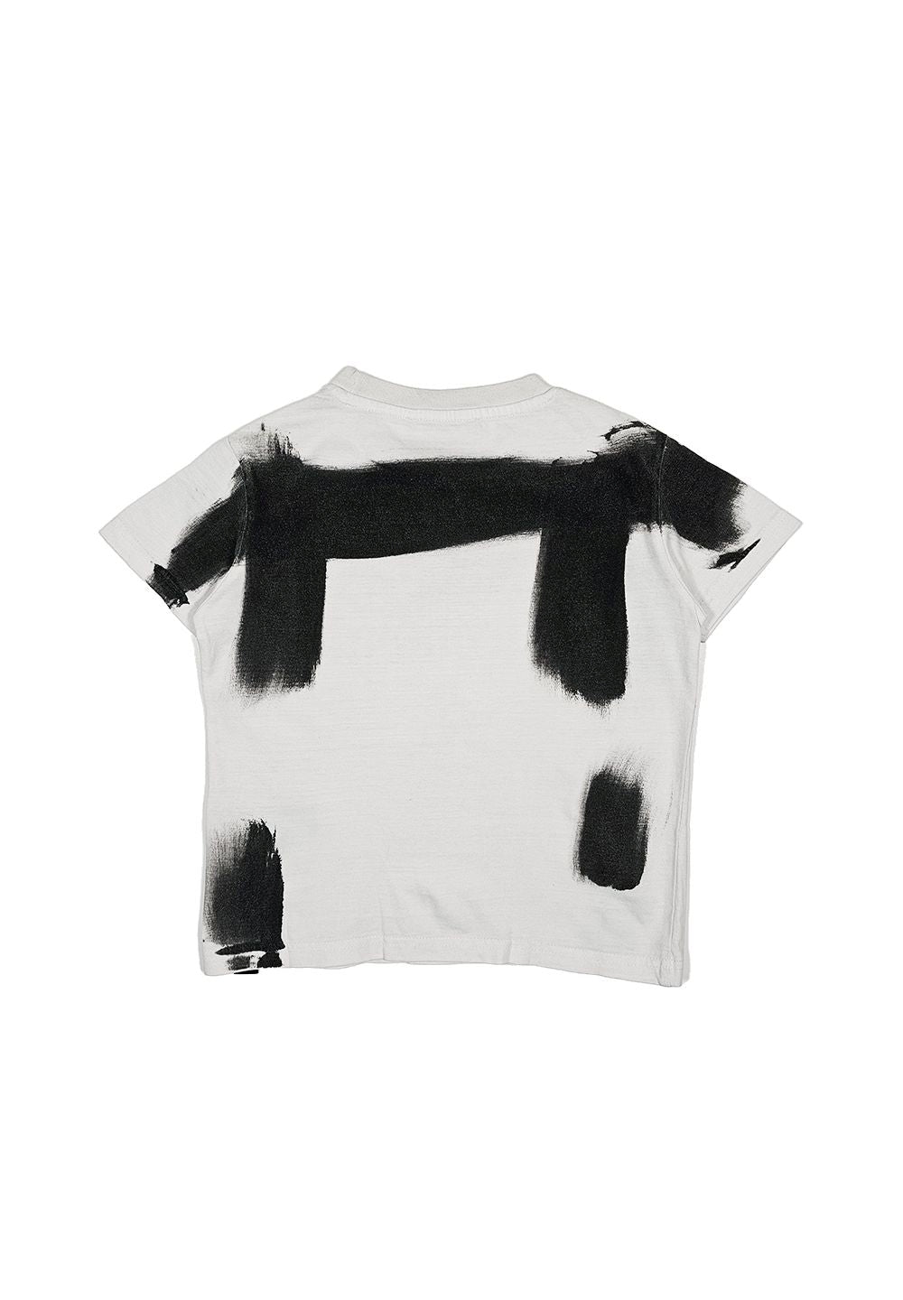 T-shirt bianca-nera per bambino