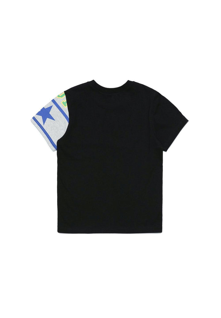 T-shirt girocollo nera per bambino - Primamoda kids