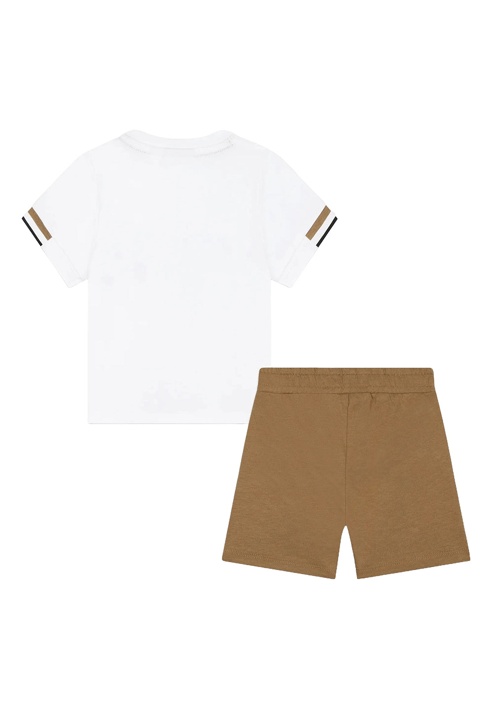 Completo bianco-marrone per neonato - Primamoda kids