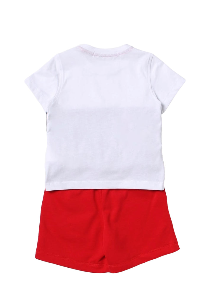 Completo bianco-rosso per neonato - Primamoda kids