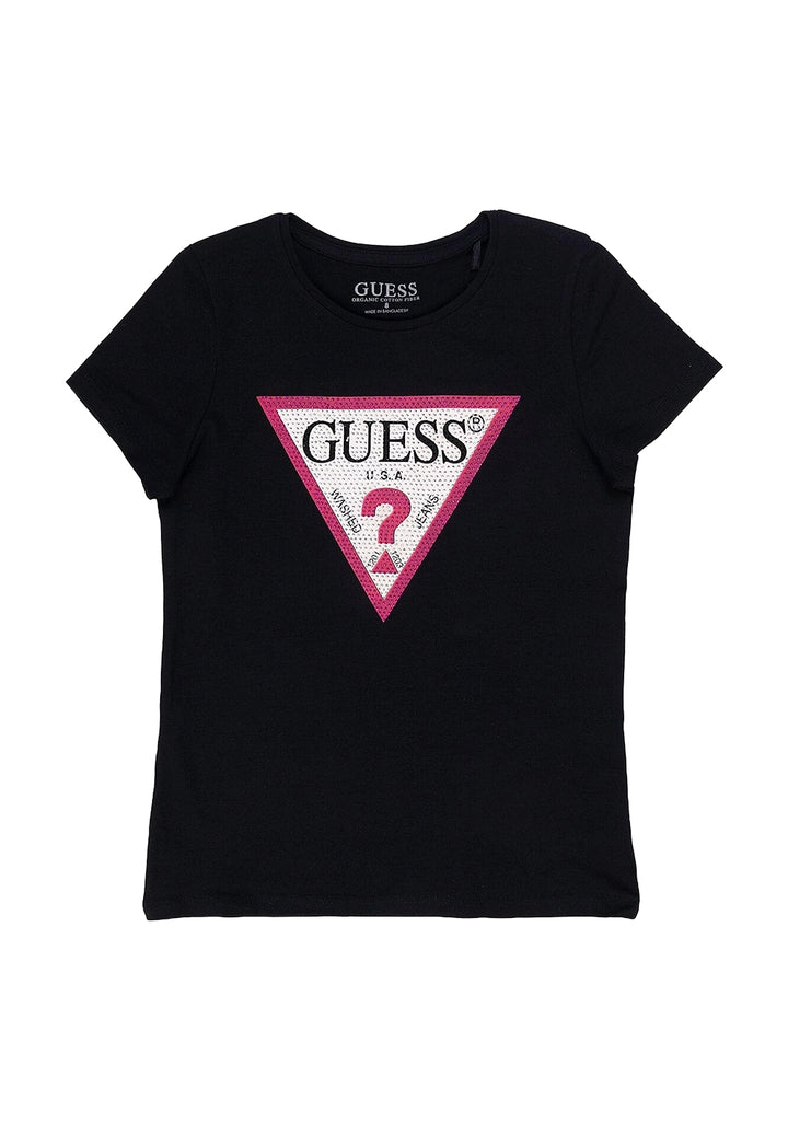 T-shirt nera per bambina - Primamoda kids