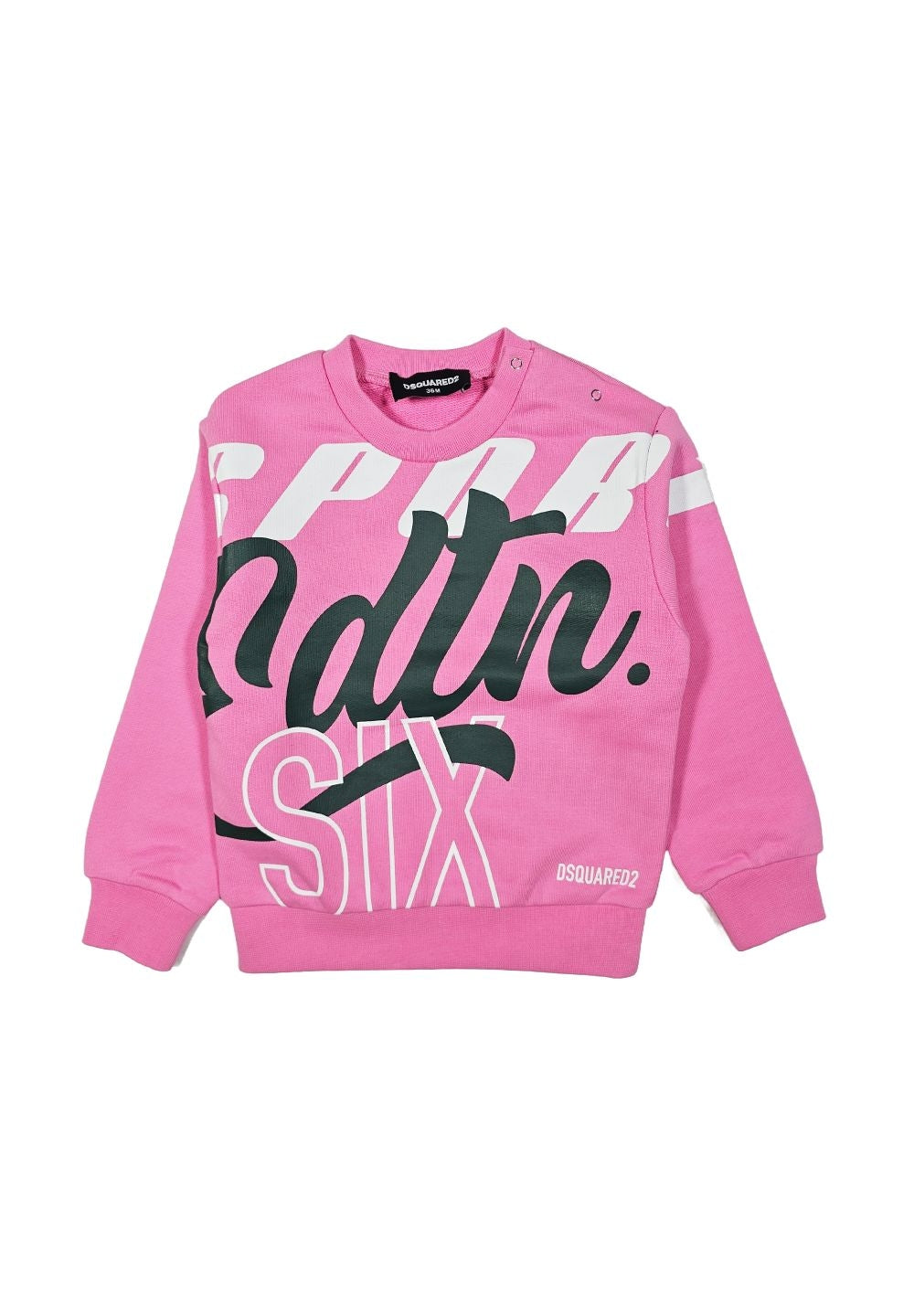 Felpa girocollo rosa per bambina - Primamoda kids