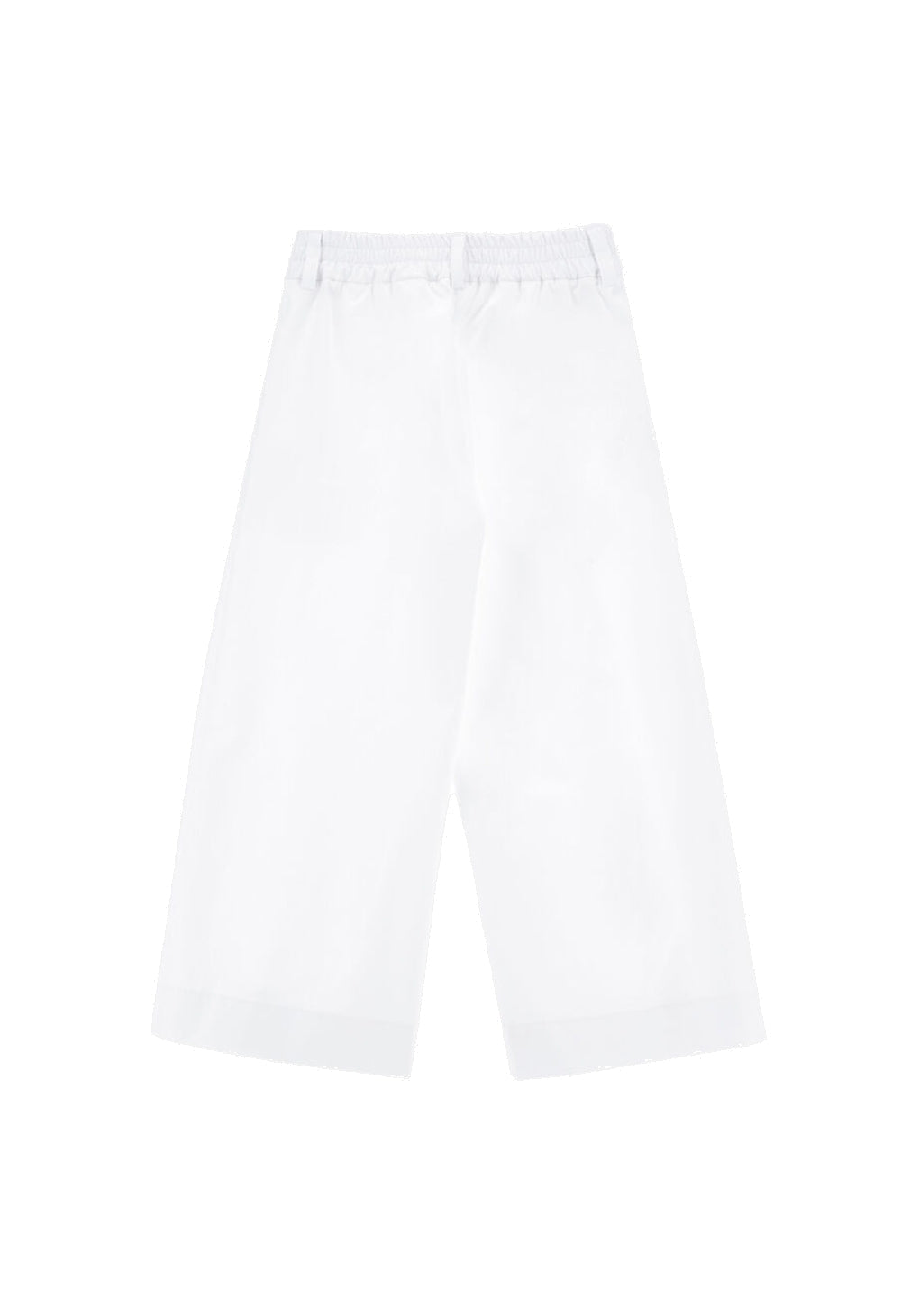 Pantalone cropped bianco per bambina