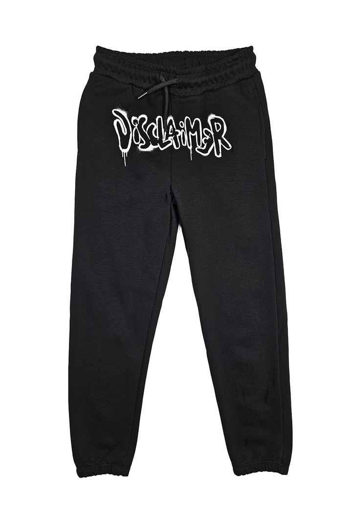 Pantalone felpa nero per bambino - Primamoda kids