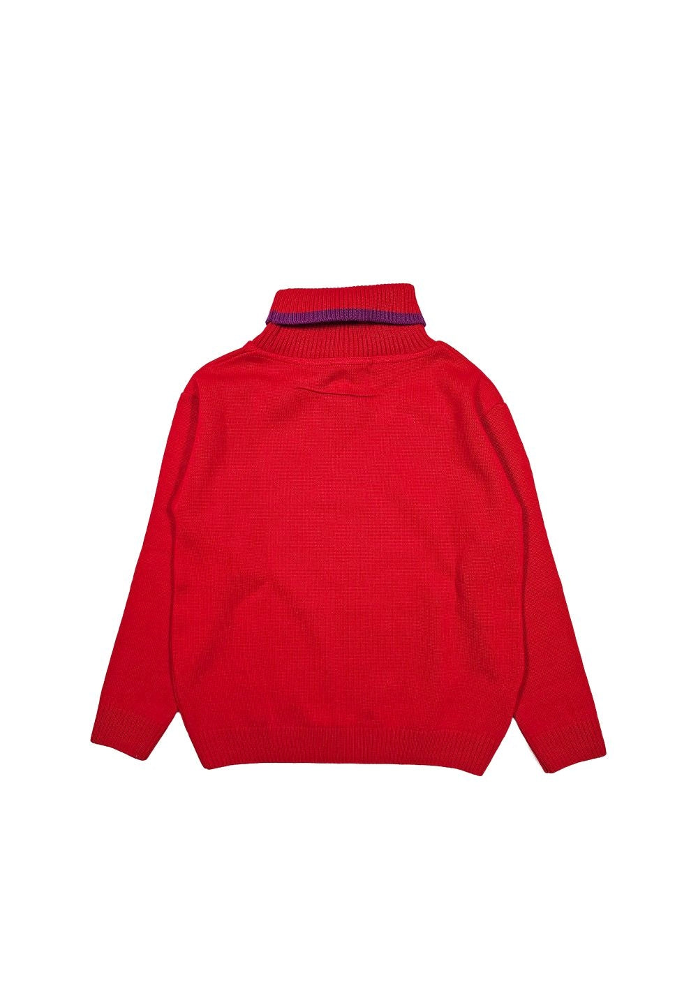 Maglia dolcevita rosso per bambina - Primamoda kids